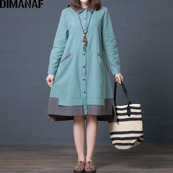 plus size women dress vintage long sleeve autumn office lady loose a-line female vestidos cotton linen clothes 210531, Black;gray
plus size women dress vintage long sleeve autumn office lady loose a-line female vestidos cotton linen clothes 210531, Black;gray