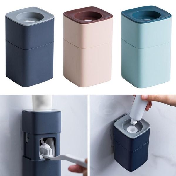 toothbrush holders household bathroom wall mounted automatic toothpaste squeezer punch-dustproof dispenser
toothbrush holders household bathroom wall mounted automatic toothpaste squeezer punch-dustproof dispenser