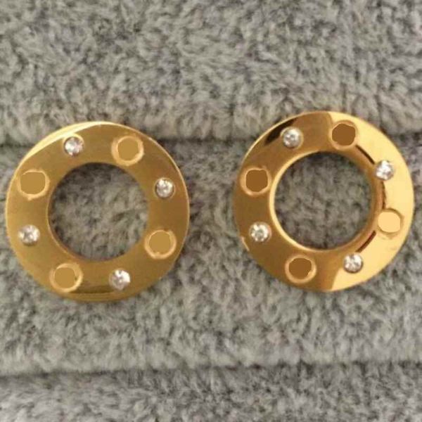 high polished circle style women designer studs gold silver rose colors fashion love earrings engagement jewelry lady party gifts wholesale, Golden;silver
high polished circle style women designer studs gold silver rose colors fashion love earrings engagement jewelry lady party gifts wholesale, Golden;silver