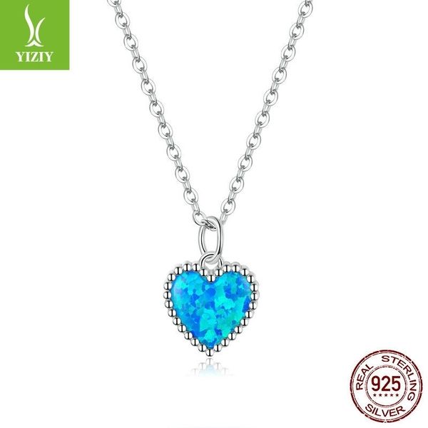 new heart-shaped s925 silver women's dark blue aobao popular necklace scn413, Black
new heart-shaped s925 silver women's dark blue aobao popular necklace scn413, Black
