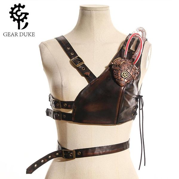 steampunk women's strap harness vintage waist cincher with straps wide corset belt vest chest cosplay belts, Black;brown
steampunk women's strap harness vintage waist cincher with straps wide corset belt vest chest cosplay belts, Black;brown