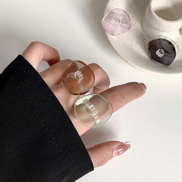 cluster rings srcoi trendy irregular transparent acrylic ring simple multicolor cute women temperament party jewelry accessories, Golden;silver
cluster rings srcoi trendy irregular transparent acrylic ring simple multicolor cute women temperament party jewelry accessories, Golden;silver