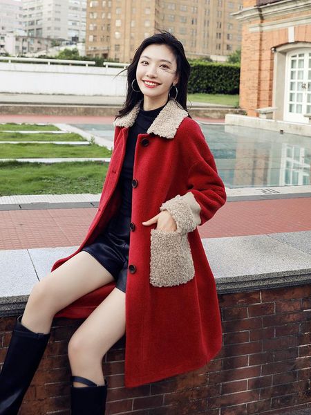 women's fur & faux real coat autumn winter jacket women sheep shearling jackets for clothes 2021 long manteau femme my, Black
women's fur & faux real coat autumn winter jacket women sheep shearling jackets for clothes 2021 long manteau femme my, Black