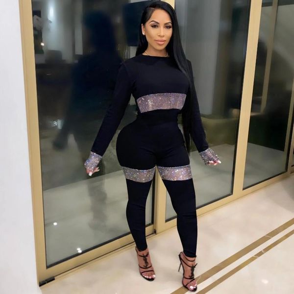 black skinny jumpsuits women rompers full sleeve o neck slim bodysuit fashion diamonds patchwork club wear outfits jumpsuit women's, Black;white
black skinny jumpsuits women rompers full sleeve o neck slim bodysuit fashion diamonds patchwork club wear outfits jumpsuit women's, Black;white