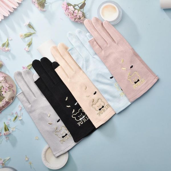 five fingers gloves sunscreen ladies spring and summer thin two-finger cycling travel sweat-absorbent breathable non-slip cute bear, Blue;gray
five fingers gloves sunscreen ladies spring and summer thin two-finger cycling travel sweat-absorbent breathable non-slip cute bear, Blue;gray