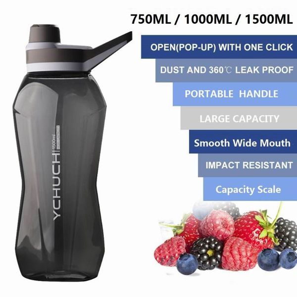 leak-proof sports water bottle portable 750/1000/1500 ml large capacity -grade flip top
leak-proof sports water bottle portable 750/1000/1500 ml large capacity -grade flip top