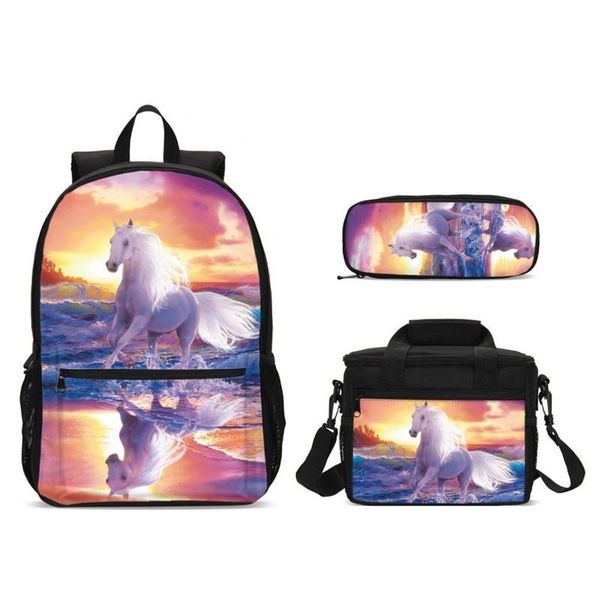 backpack children school bags set with food for girls boys orthopedic animail horse print book bag kids satchel mochila
backpack children school bags set with food for girls boys orthopedic animail horse print book bag kids satchel mochila