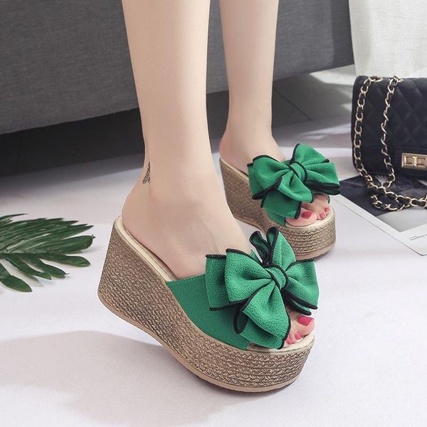 flock bow knot thick bottom wedges sandadls ladies big flower decorate flip flops summer platform sandals feminina 2021, Black
flock bow knot thick bottom wedges sandadls ladies big flower decorate flip flops summer platform sandals feminina 2021, Black