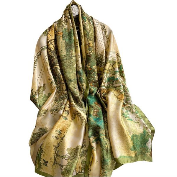 new silk scarf womens artificial qingming river map printing decoration fashion decorative sunscreen shawl beach towel no. 3, Blue;gray
new silk scarf womens artificial qingming river map printing decoration fashion decorative sunscreen shawl beach towel no. 3, Blue;gray