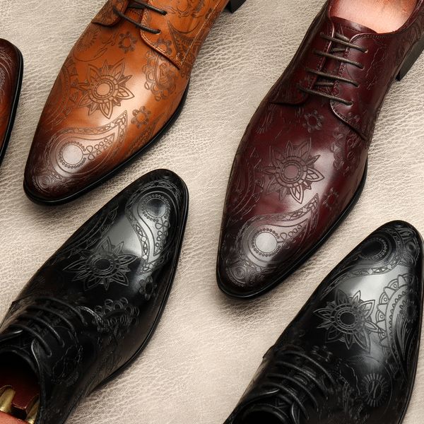 genuine leather pointed toe dress shoes for men wedding business shoes lace up men formal black wine red party oxford shoe
genuine leather pointed toe dress shoes for men wedding business shoes lace up men formal black wine red party oxford shoe