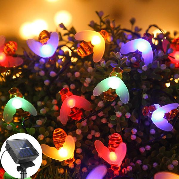 strings solar led outdoor light bee fairy tale string 5m 20led/7m 50led waterproof garden christmas decoration garland
strings solar led outdoor light bee fairy tale string 5m 20led/7m 50led waterproof garden christmas decoration garland