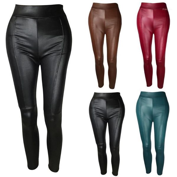 women's leggings fashion womens leisure solid splice casual trousers leather pants jeggings leggins mujer, Black
women's leggings fashion womens leisure solid splice casual trousers leather pants jeggings leggins mujer, Black