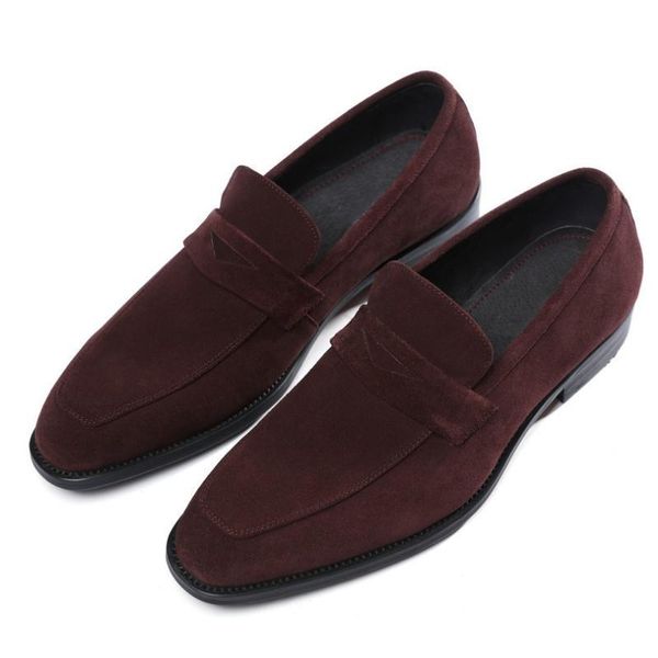 men loafres nubuck leather busines dress shoes mens daily office work england trendy slip-on leisure size 38-44, Black
men loafres nubuck leather busines dress shoes mens daily office work england trendy slip-on leisure size 38-44, Black