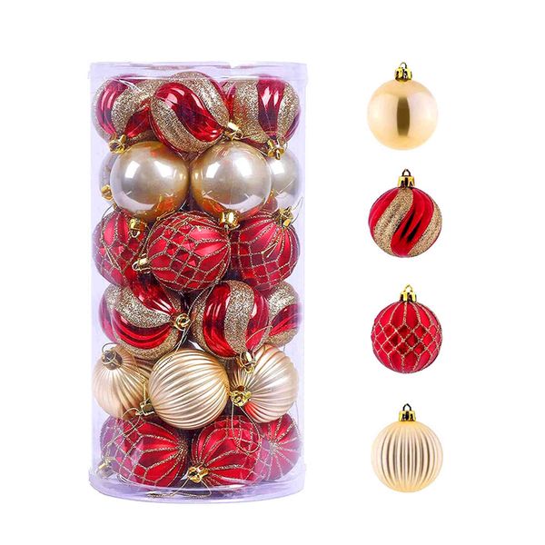 new 6cm barrel christmas painted ball set electroplated plastic hand painted ball christmas tree decorative pendant
new 6cm barrel christmas painted ball set electroplated plastic hand painted ball christmas tree decorative pendant