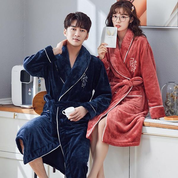 lovers couples winter thick warm flannel kimono robe women nightgown bath gown sleepwear men large nightwear l xl xxl 3xl men's, Black;brown
lovers couples winter thick warm flannel kimono robe women nightgown bath gown sleepwear men large nightwear l xl xxl 3xl men's, Black;brown