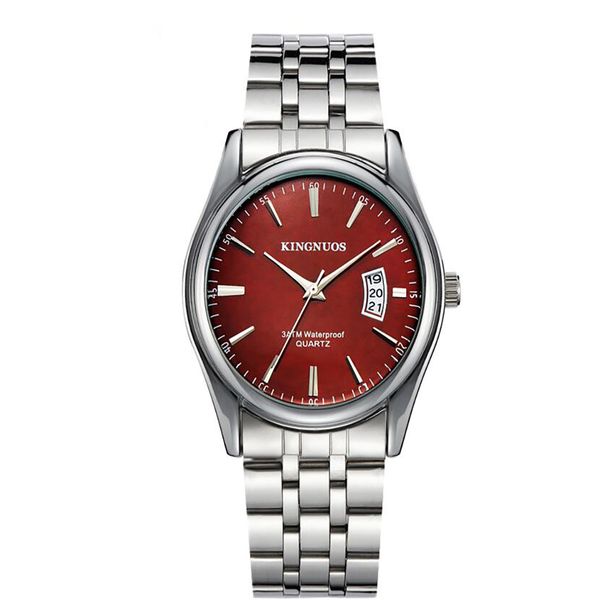business men's quartz watch fashion casual couple watches 30m waterproof male steel band glass mirror calendar wristwatch, Slivery;brown
business men's quartz watch fashion casual couple watches 30m waterproof male steel band glass mirror calendar wristwatch, Slivery;brown