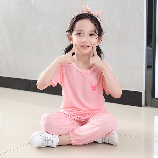 clothing sets childrens boys girls summer suit 2021 kids solid color short sleeved round neck t-shirt + casual sport trousers set, White
clothing sets childrens boys girls summer suit 2021 kids solid color short sleeved round neck t-shirt + casual sport trousers set, White