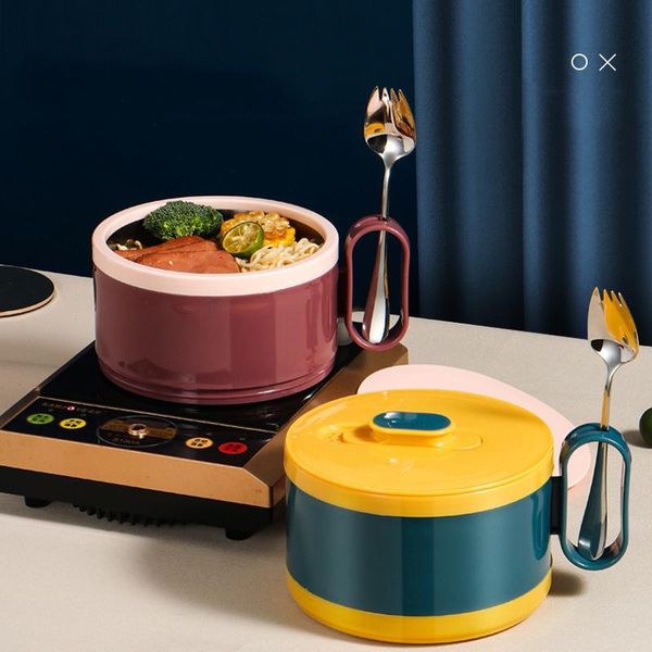 dinnerware sets 304 stainless steel instant noodle bowl double-layer portable lunch box with lid soup induction cooker pot
dinnerware sets 304 stainless steel instant noodle bowl double-layer portable lunch box with lid soup induction cooker pot