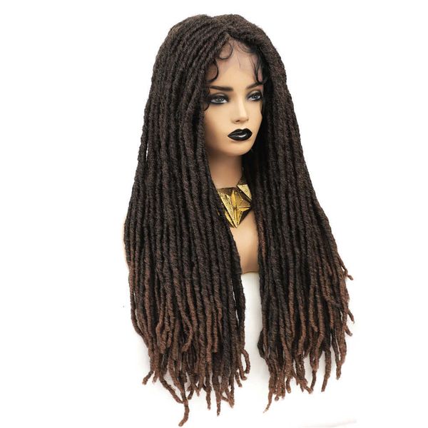 smooth wig lace front synthetic s 28 inch dreadlock flat hair for black women faux locs soku, Black;brown
smooth wig lace front synthetic s 28 inch dreadlock flat hair for black women faux locs soku, Black;brown
