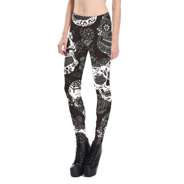 women's leggings 2021 women deep grey rose skull print fitness elastic fiber hiphop party cheerleader rooter workout pants trousers, Black
women's leggings 2021 women deep grey rose skull print fitness elastic fiber hiphop party cheerleader rooter workout pants trousers, Black