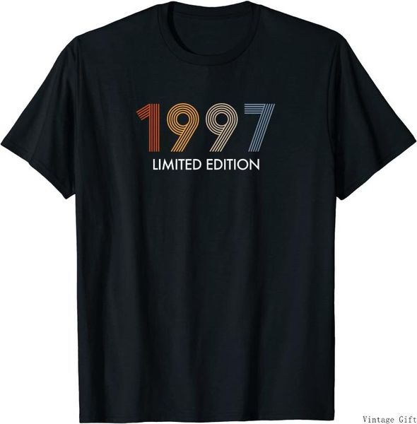 men's t-shirts retro 24 years vintage 1997 limited edition 24th birthday t-shirt, White;black
men's t-shirts retro 24 years vintage 1997 limited edition 24th birthday t-shirt, White;black