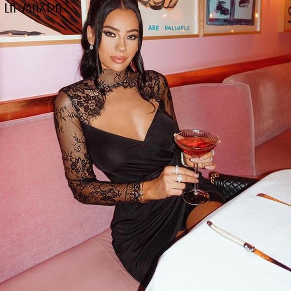 summer black lace stitching dress women's v-neck hollow long sleeve bodycon mini club party casual dresses, Black;gray
summer black lace stitching dress women's v-neck hollow long sleeve bodycon mini club party casual dresses, Black;gray
