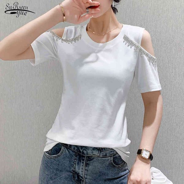 summer o neck off shoulder women's blouse cotton streetwear solid pullover bottoming shirt women blusas 9895 210508, White
summer o neck off shoulder women's blouse cotton streetwear solid pullover bottoming shirt women blusas 9895 210508, White