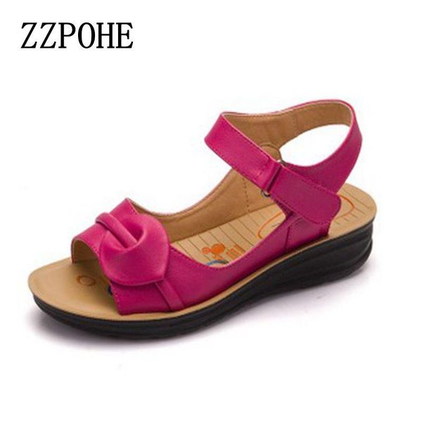 summer leather woman sandals flat with soft bottom anti-skid pregnant women large size women's shoes, Black
summer leather woman sandals flat with soft bottom anti-skid pregnant women large size women's shoes, Black