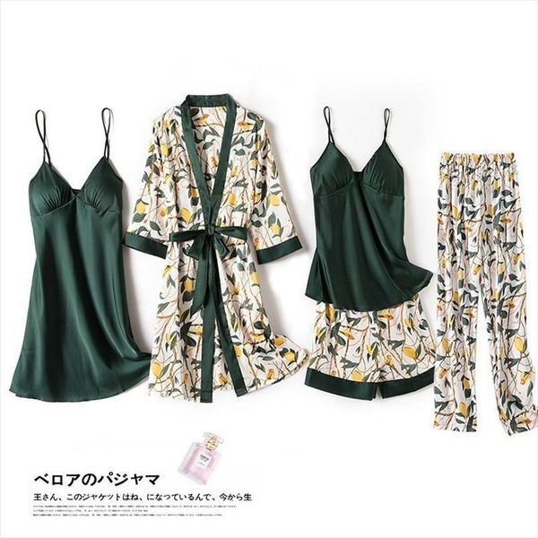 print flower wedding robe set womens sleepwears nightwear nightgown suit loose kimono bath gown silky soft satin home clothes, Black;red
print flower wedding robe set womens sleepwears nightwear nightgown suit loose kimono bath gown silky soft satin home clothes, Black;red
