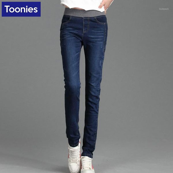 wholesale- elastic waist stretch pencil pants women skinny jeans full length solid casual jean trousers femme plus size 26-34 free, Blue
wholesale- elastic waist stretch pencil pants women skinny jeans full length solid casual jean trousers femme plus size 26-34 free, Blue