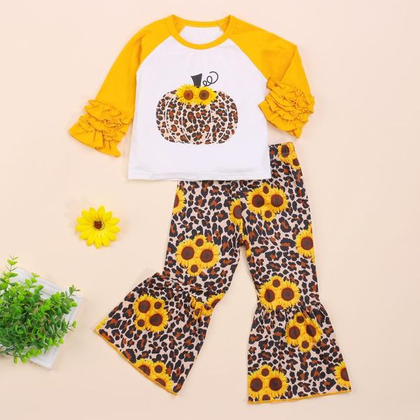 clothing sets 2021 2 pieces kids suit set, sunflower leopard print o-neck long sleeve + flared trousers for toddler girls, 6 month-4 yea, White
clothing sets 2021 2 pieces kids suit set, sunflower leopard print o-neck long sleeve + flared trousers for toddler girls, 6 month-4 yea, White