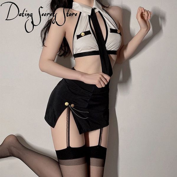 costumes hollow out backless women secretary outfit uniform halter tempatation cosplay costume office lady off shoulder lingerie n, Black
costumes hollow out backless women secretary outfit uniform halter tempatation cosplay costume office lady off shoulder lingerie n, Black