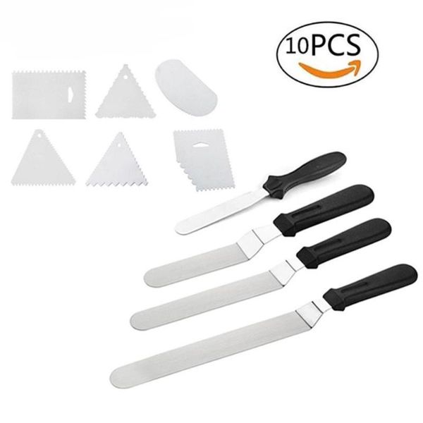 baking & pastry tools 10pcs/set stainless steel cake spatula bag scraper butter cream icing frosting knife smoother kitchen decoration
baking & pastry tools 10pcs/set stainless steel cake spatula bag scraper butter cream icing frosting knife smoother kitchen decoration