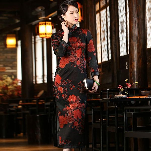 meters of fund 2021 autumn winters satin long sleeve heavy cheongsam dress in watered gauze ethnic clothing, Red
meters of fund 2021 autumn winters satin long sleeve heavy cheongsam dress in watered gauze ethnic clothing, Red