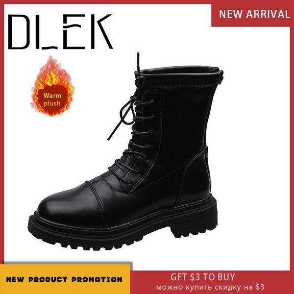 boots dlek ankle women round toe lace-up fashion short winter eva fur plush female warm solid shoes, Black
boots dlek ankle women round toe lace-up fashion short winter eva fur plush female warm solid shoes, Black