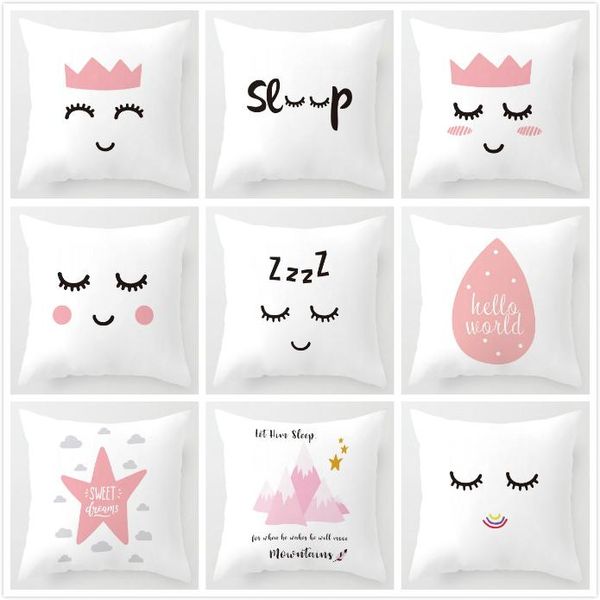 cushion/decorative pillow nordic children cushion cover pink crown eyelash cartoon smile sleep sweet eyelashes cute case mountain for room d
cushion/decorative pillow nordic children cushion cover pink crown eyelash cartoon smile sleep sweet eyelashes cute case mountain for room d