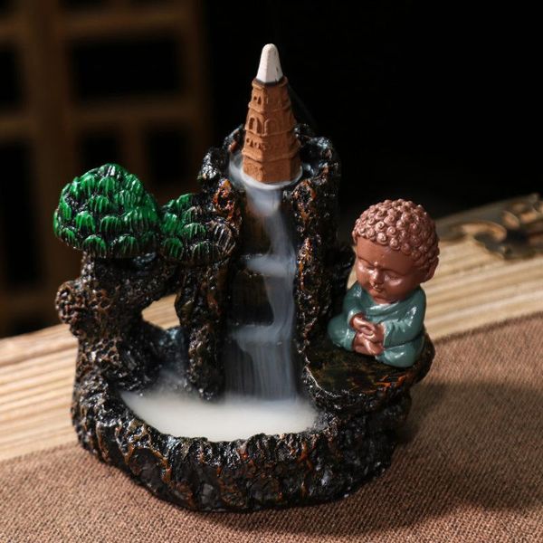 small buddha resin backflow incense burner smoke waterfall sticks holder mountains river zen censer 20pc cones fragrance lamps
small buddha resin backflow incense burner smoke waterfall sticks holder mountains river zen censer 20pc cones fragrance lamps