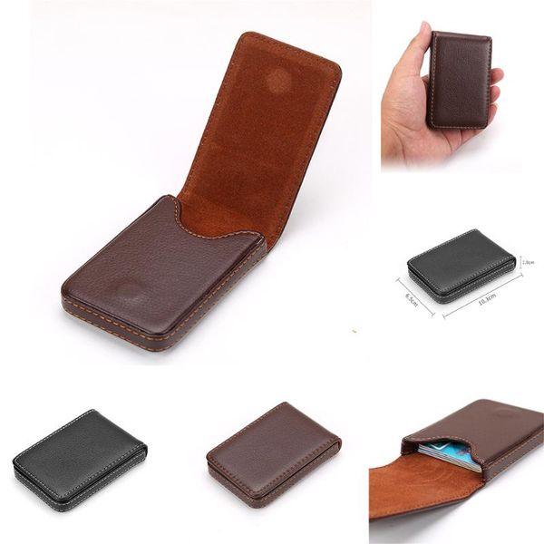 card holders fashion holder men's id magnetic case box mini coin purse wallet, Brown;gray
card holders fashion holder men's id magnetic case box mini coin purse wallet, Brown;gray