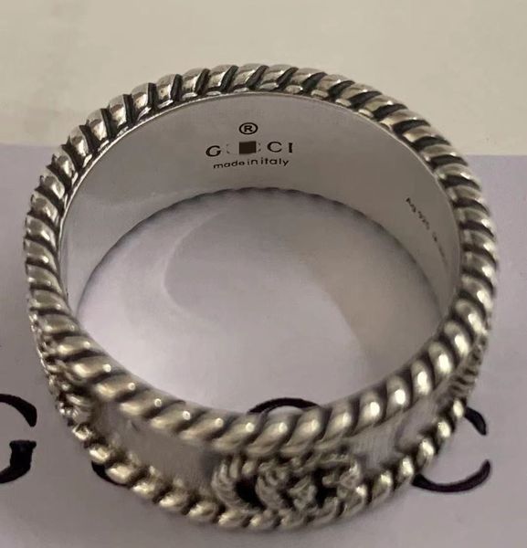 double s925 silver hemp rope line ring for men and women
double s925 silver hemp rope line ring for men and women