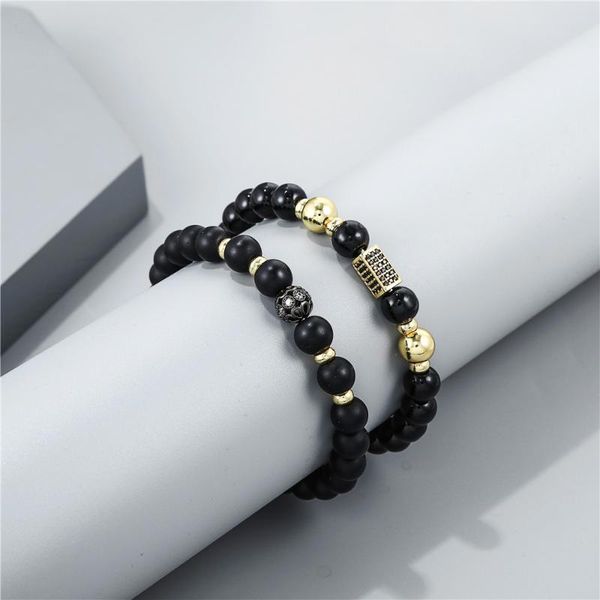 beaded, strands est men bracelet 2pcs/set cz ball shape mens jewelry pulseras black beads bracelets homme bijoux hippie armband bileklik
beaded, strands est men bracelet 2pcs/set cz ball shape mens jewelry pulseras black beads bracelets homme bijoux hippie armband bileklik