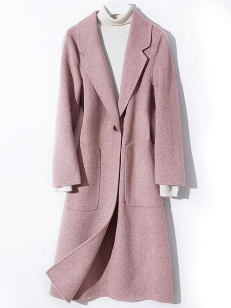 women's wool & blends double side real coat autumn winter jacket women long woolen coats and jackets korean outwear my3991, Black
women's wool & blends double side real coat autumn winter jacket women long woolen coats and jackets korean outwear my3991, Black