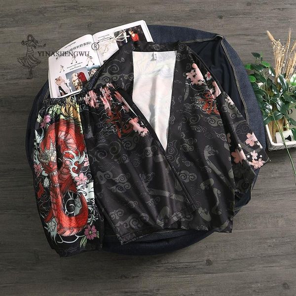 ethnic clothing japanese kimonos couple print shirt shorts suits cardigan men haori loose shirts samurai coats janpan women traditional clot, Red
ethnic clothing japanese kimonos couple print shirt shorts suits cardigan men haori loose shirts samurai coats janpan women traditional clot, Red