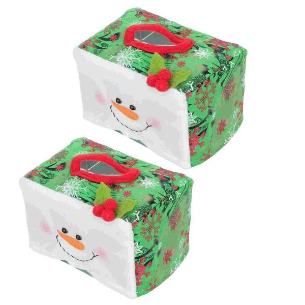 tissue boxes & napkins 2pcs christmas decorative organizers household decor 
tissue boxes & napkins 2pcs christmas decorative organizers household decor