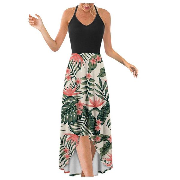 casual dresses women summer dress v-neck elegant irregular hem boho prints long party spaghetti strap beach vestidos, Black;gray
casual dresses women summer dress v-neck elegant irregular hem boho prints long party spaghetti strap beach vestidos, Black;gray