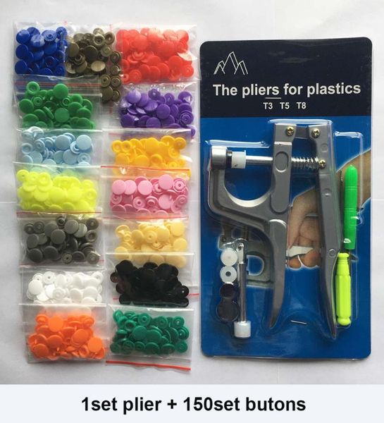 resin plastic snap buttons for clothes 1set button kit fastener press machine pliers tool clothing t5 sewing notions & tools, Black
resin plastic snap buttons for clothes 1set button kit fastener press machine pliers tool clothing t5 sewing notions & tools, Black