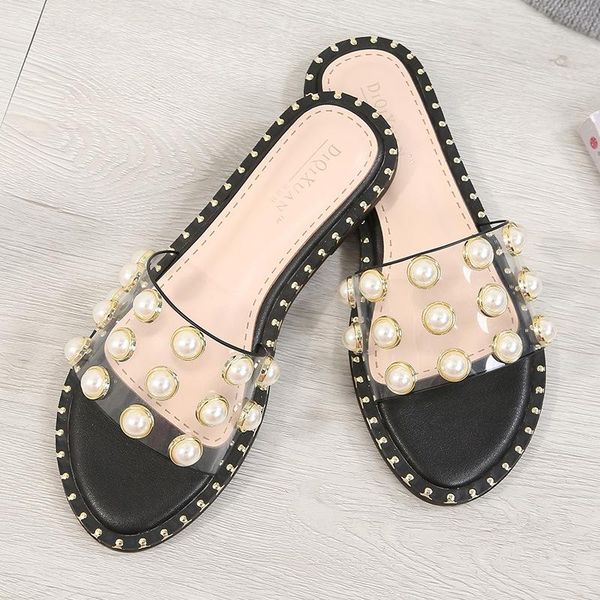 slippers women outdoor summer slipper plus size 34-43 ladies beach slide flip flops fashion pearl open toe female, Black
slippers women outdoor summer slipper plus size 34-43 ladies beach slide flip flops fashion pearl open toe female, Black