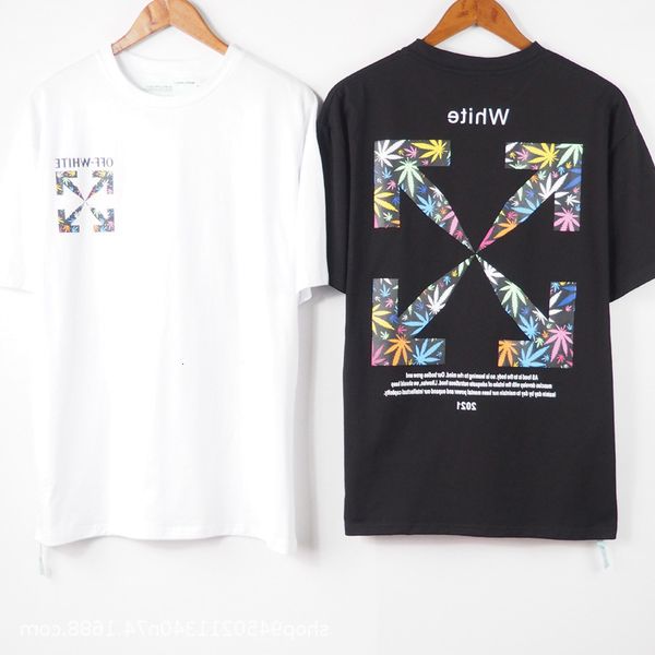 2021 spring and summer off fashion br new casual front back colorful arrstyle short sleeve t-shirt for men women, White;black
2021 spring and summer off fashion br new casual front back colorful arrstyle short sleeve t-shirt for men women, White;black