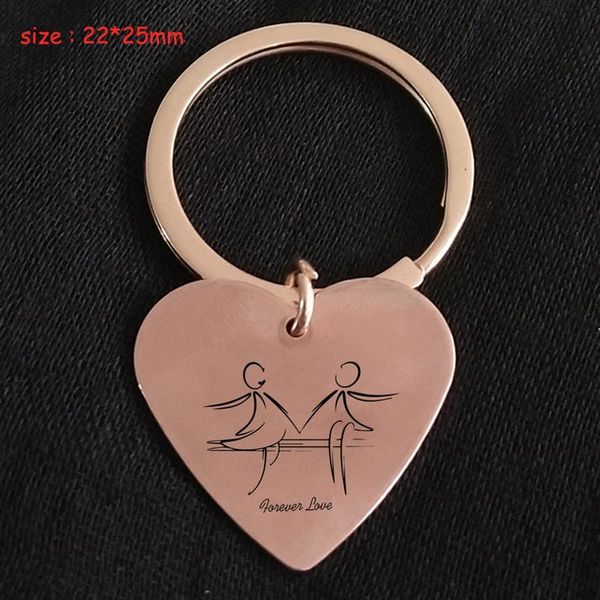 keychains fashion heart keychain engraved forever love stick figure express for lovers' exclusive gift key ring holder charm tag, Silver
keychains fashion heart keychain engraved forever love stick figure express for lovers' exclusive gift key ring holder charm tag, Silver