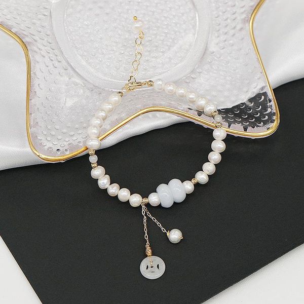 link, chain sweet jewelry beads bracelet 2021 design style fashion natural freshwater pearls for gifts, Black
link, chain sweet jewelry beads bracelet 2021 design style fashion natural freshwater pearls for gifts, Black