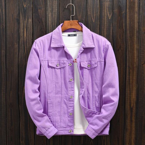 men's jackets 2021 autumn denim cotton jacket men purple orange jean solid regular fit jeans outwear, Black;brown
men's jackets 2021 autumn denim cotton jacket men purple orange jean solid regular fit jeans outwear, Black;brown